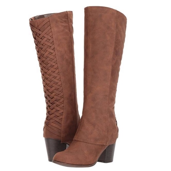 Fergalicious Shoes - FERGALICIOUS Brown Tootsie Tall Calf Boots